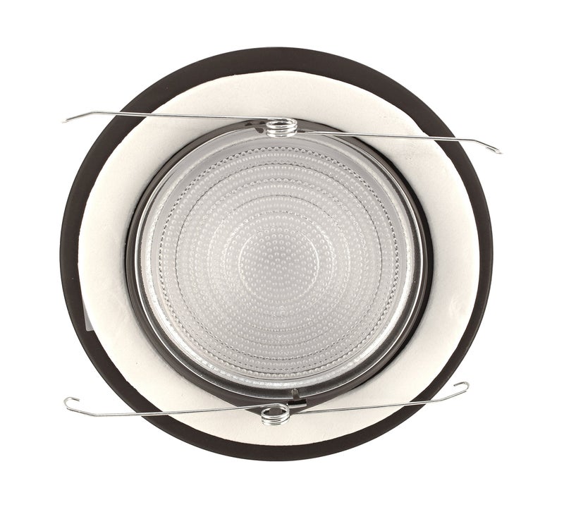 NICOR Lighting 6 inch Oil-Rubbed Bronze Recessed Shower Trim with Glass Fresnel Lens (17502OB) - Image 5